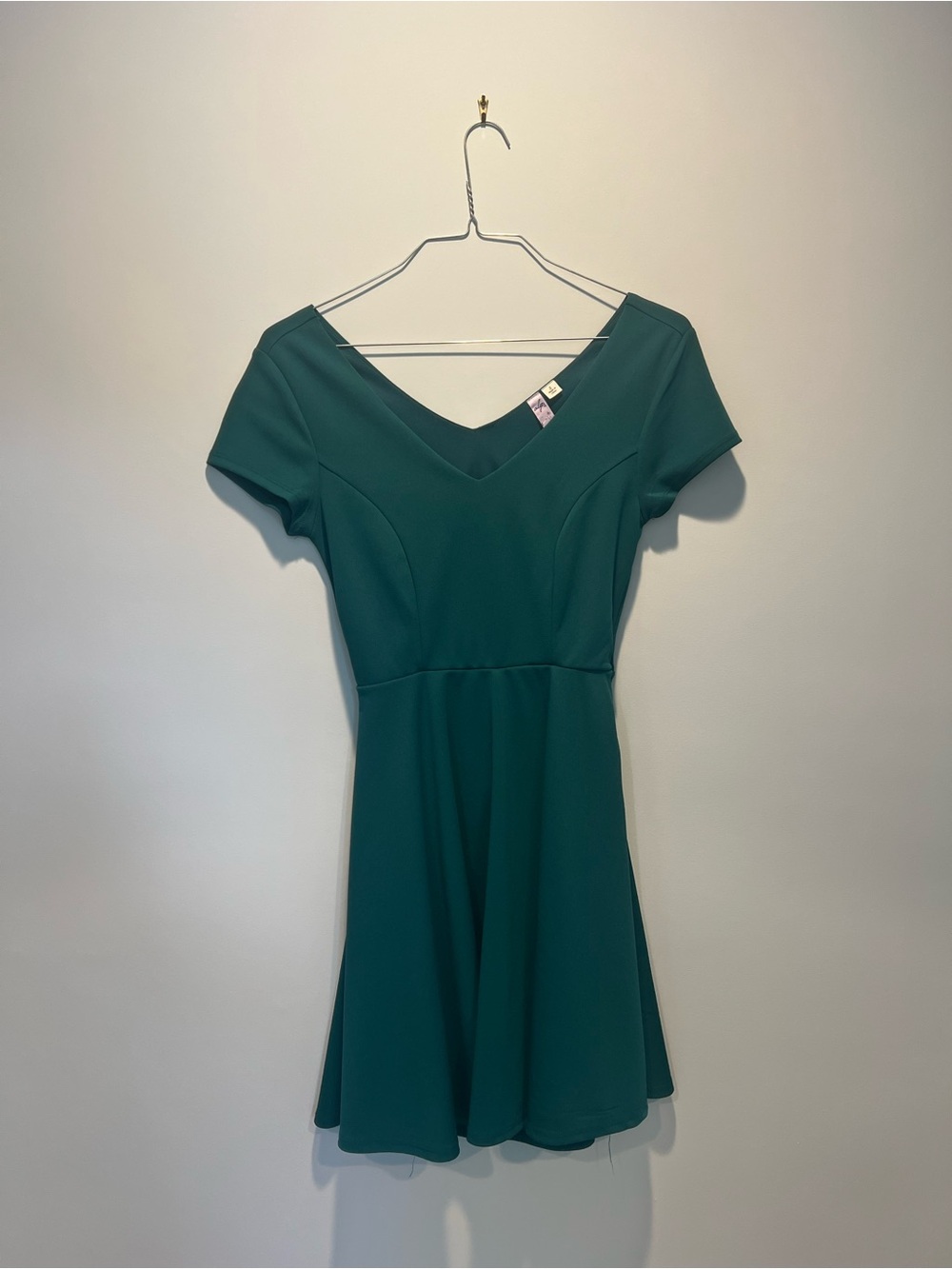 Women's Green Fit-and-Flare Dress